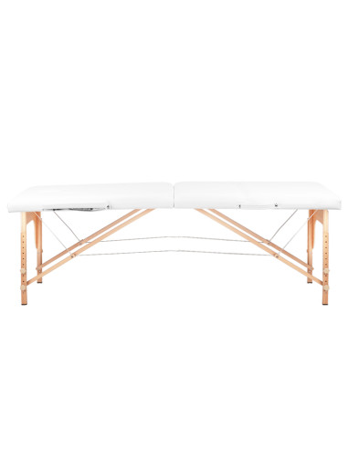 BALANCE wooden folding Massage bed 2 segment white