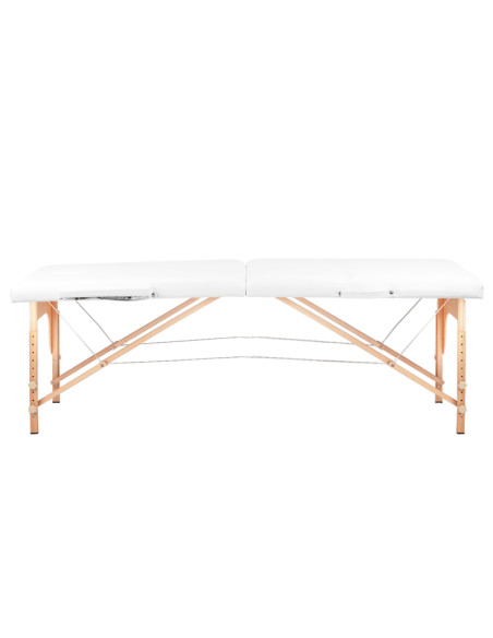 BALANCE wooden folding Massage bed 2 segment white