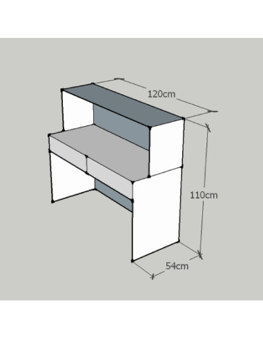 Bella furniture unique customized bespoke Reception Front Desk, beauty salon furniture Ireland
