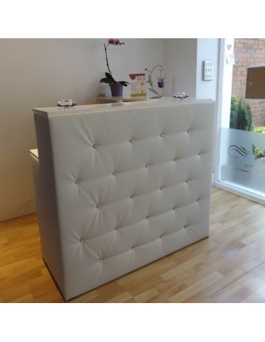 Bella furniture unique customized bespoke Reception Front Desk, beauty salon furniture Ireland