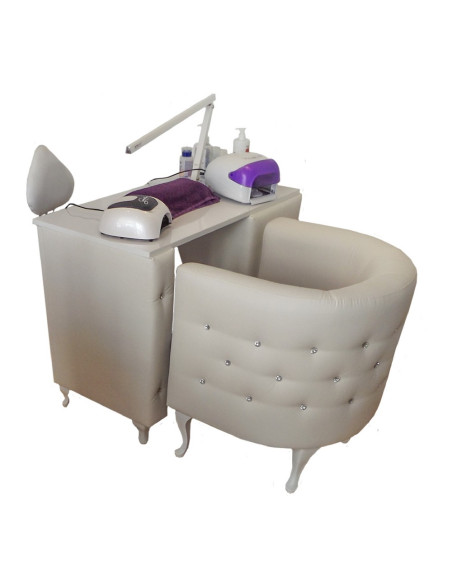 Custom bespoke Nail Desk Medium - Diamond Collection bella furniture, beauty salon furniture  Ireland,