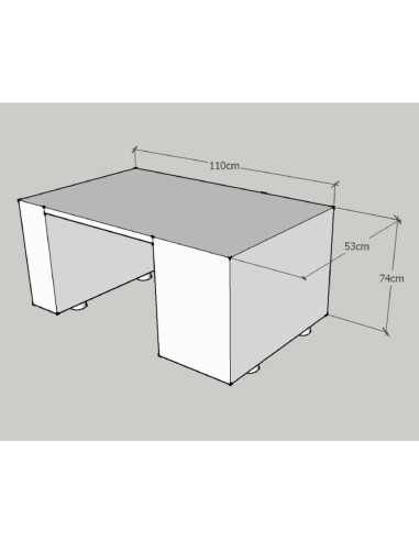Custom bespoke Nail Desk Medium - Diamond Collection bella furniture, beauty salon furniture  Ireland,