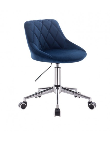Chair On Wheels - Blue Velour BFHC1053W Bella Furniture Ireland