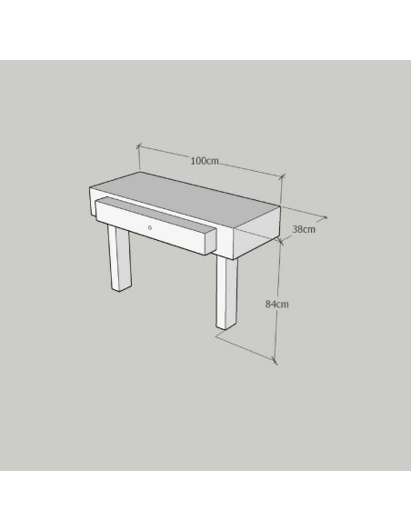 Hairdresser Console with drawer – beauty salon furniture ireland