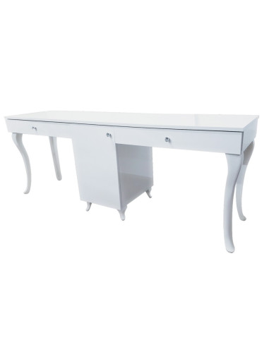 two station nail desk, beauty salon furniture ireland