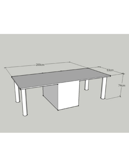 two station nail desk, beauty salon furniture ireland