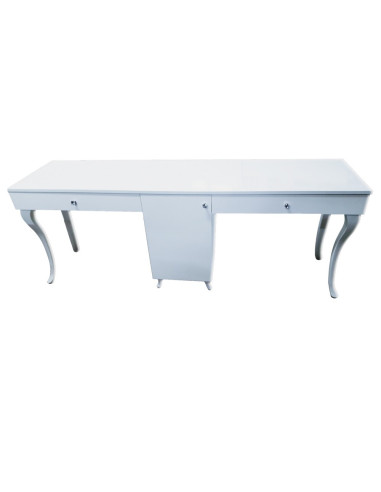 two station nail desk, beauty salon furniture ireland