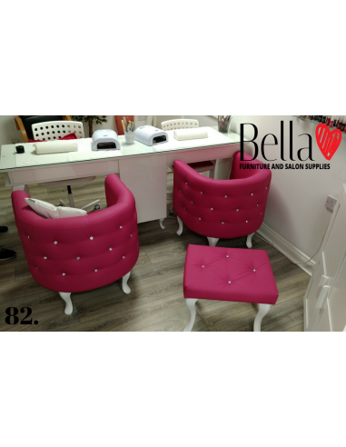 two station nail desk, beauty salon furniture ireland