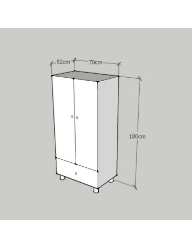 REGINA Tall Salon Cupboard - Bella Diamond Collection