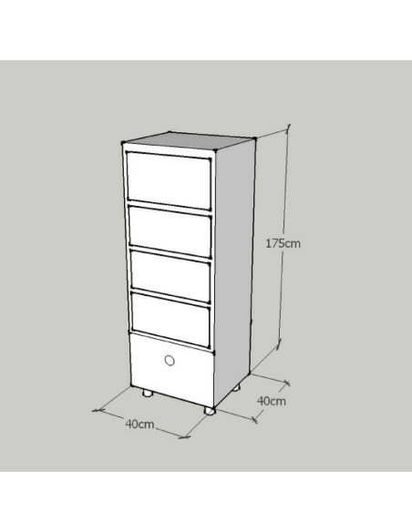 ROSETTA Tall Cupboard - Bella Diamond Collection