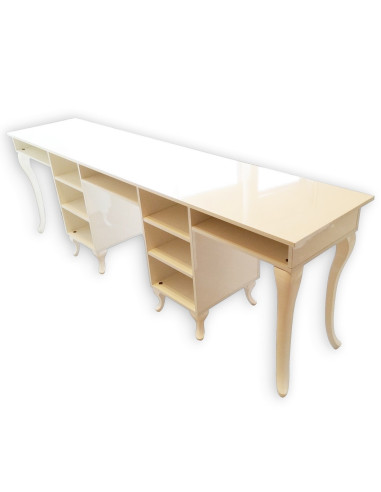 ULISSE Three Station Nail Desk - Bella Diamond Collection