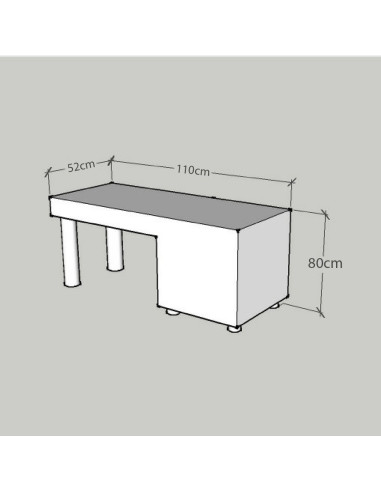 PIANO Nail Desk - Bella Diamond Collection