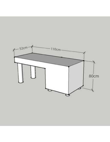 PIANO Nail Desk - Bella Diamond Collection