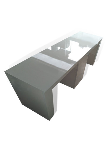 TORINO Two Station Nail Desk – Bella Diamond Collection