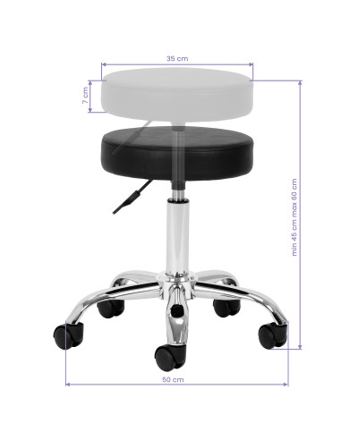 Cosmetic stool AM-310 black v