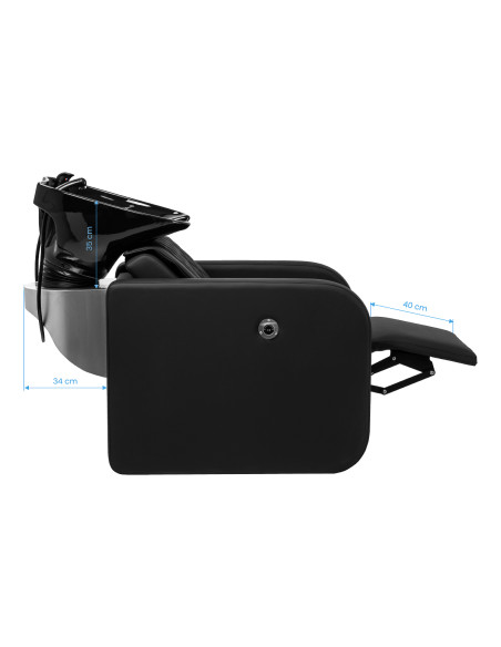 Gabbiano Salon washbasin unit Sylvia black