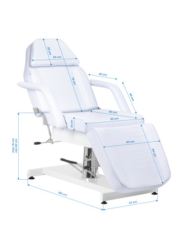 Sillon hydraulic Beauty bed v2 210 cold white