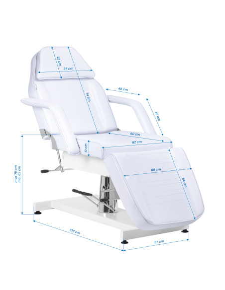 Sillon hydraulic Beauty bed v2 210 cold white