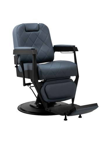 Gabbiano barber chair Bruno with black frame Graphite