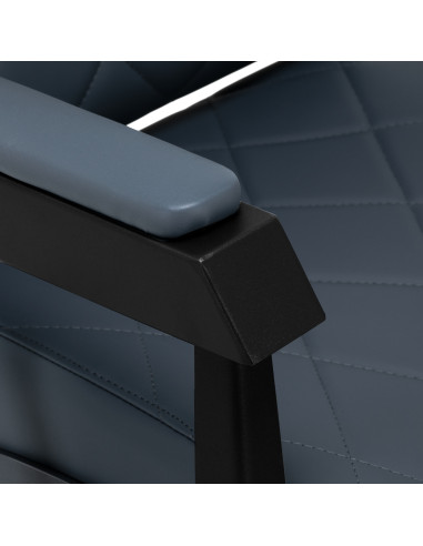 Gabbiano barber chair Bruno with black frame Graphite