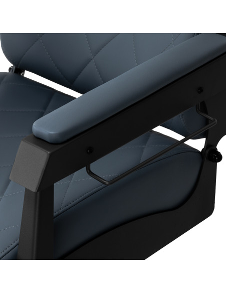 Gabbiano barber chair Bruno with black frame Graphite