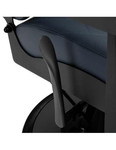 Gabbiano barber chair Bruno with black frame Graphite