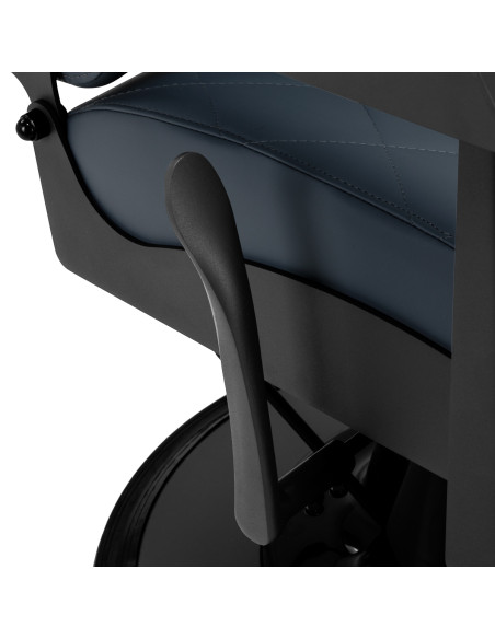 Gabbiano barber chair Bruno with black frame Graphite