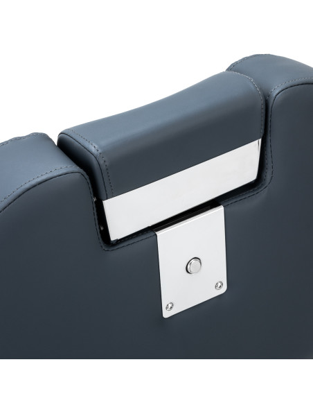 Gabbiano barber chair Bruno with black frame Graphite