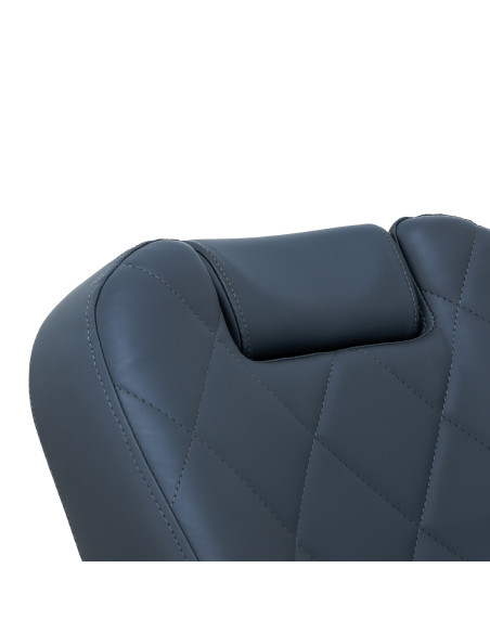 Gabbiano barber chair Bruno with black frame Graphite