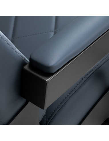 Gabbiano barber chair Bruno with black frame Graphite