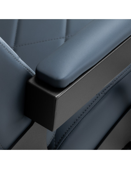 Gabbiano barber chair Bruno with black frame Graphite