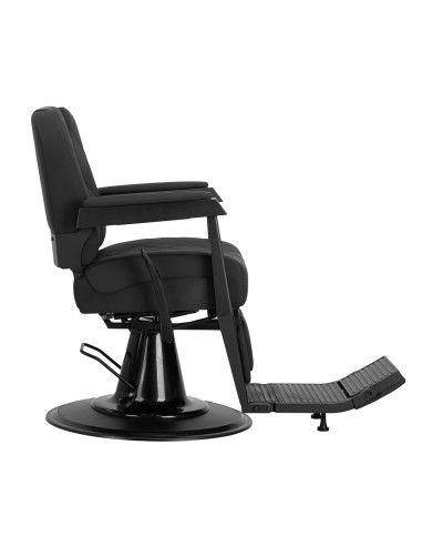 Gabbiano barber chair Bruno with black frame Black