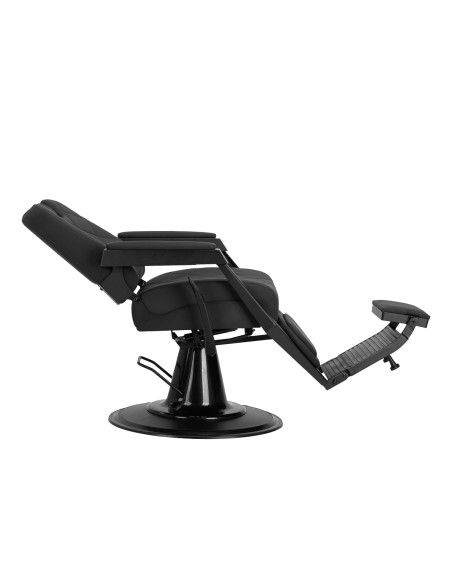 Gabbiano barber chair Bruno with black frame Black
