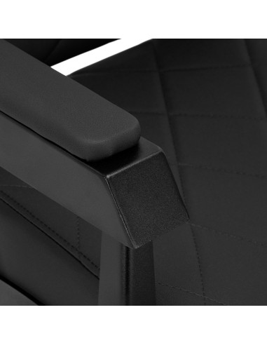 Gabbiano barber chair Bruno with black frame Black