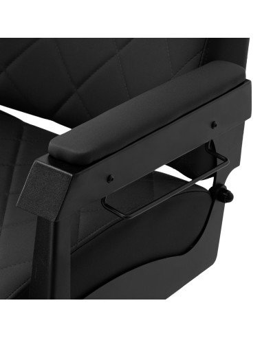 Gabbiano barber chair Bruno with black frame Black