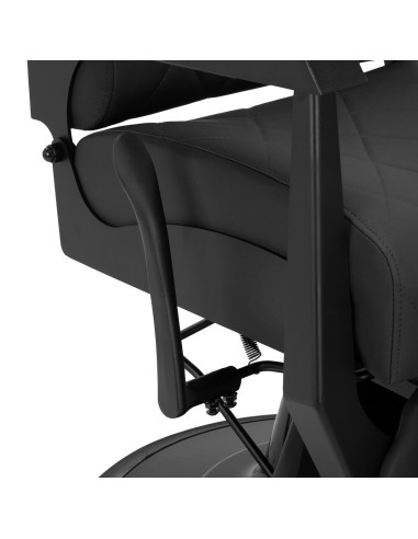 Gabbiano barber chair Bruno with black frame Black