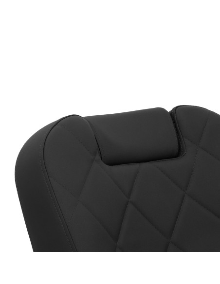 Gabbiano barber chair Bruno with black frame Black