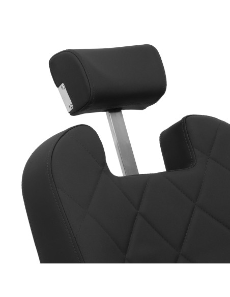 Gabbiano barber chair Bruno with black frame Black