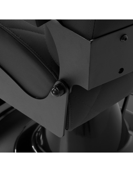 Gabbiano barber chair Bruno with black frame Black