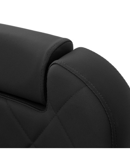 Gabbiano barber chair Bruno with black frame Black