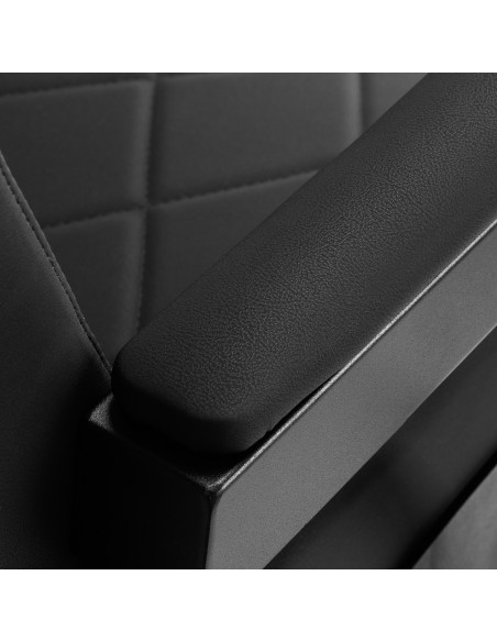 Gabbiano barber chair Bruno with black frame Black