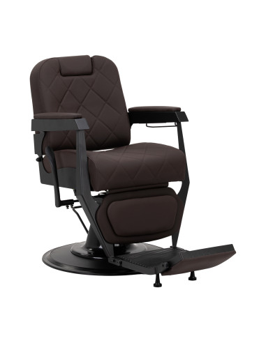 Gabbiano barber chair Bruno with black frame Brown