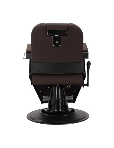 Gabbiano barber chair Bruno with black frame Brown