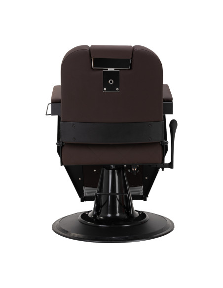 Gabbiano barber chair Bruno with black frame Brown