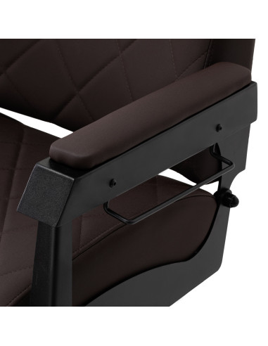 Gabbiano barber chair Bruno with black frame Brown