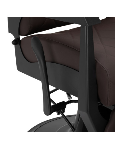 Gabbiano barber chair Bruno with black frame Brown