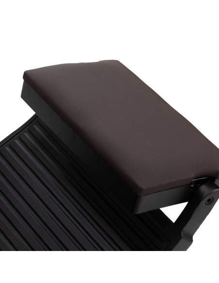 Gabbiano barber chair Bruno with black frame Brown