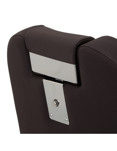 Gabbiano barber chair Bruno with black frame Brown