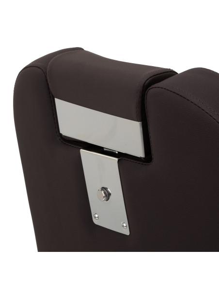 Gabbiano barber chair Bruno with black frame Brown