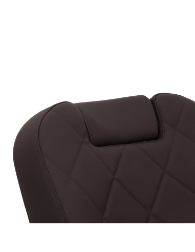 Gabbiano barber chair Bruno with black frame Brown